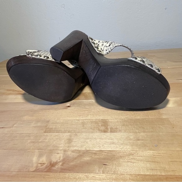 Jimmy Choo Snake Print Lea Heel platform animal print sandal - Picture 9 of 14